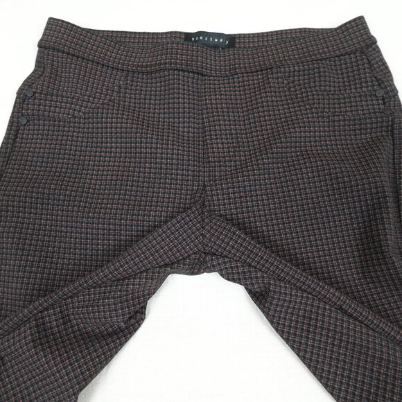 Anthropologie Sanctuary Plaid Ponte Pants Womens Medium Skinny Stretch Casual - Picture 5 of 12